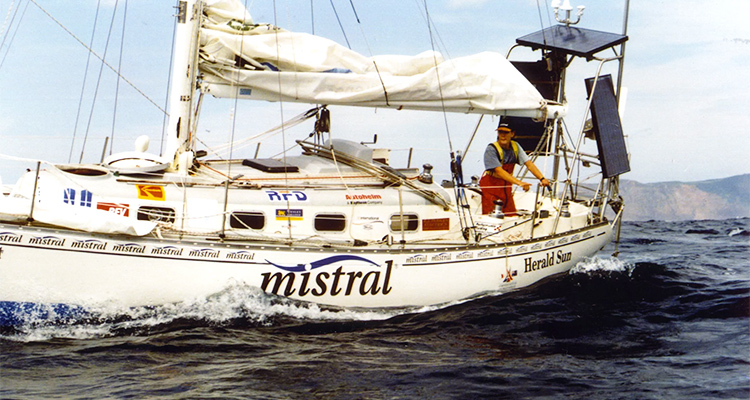 Jesse Martin Solo Sailor on Mistral